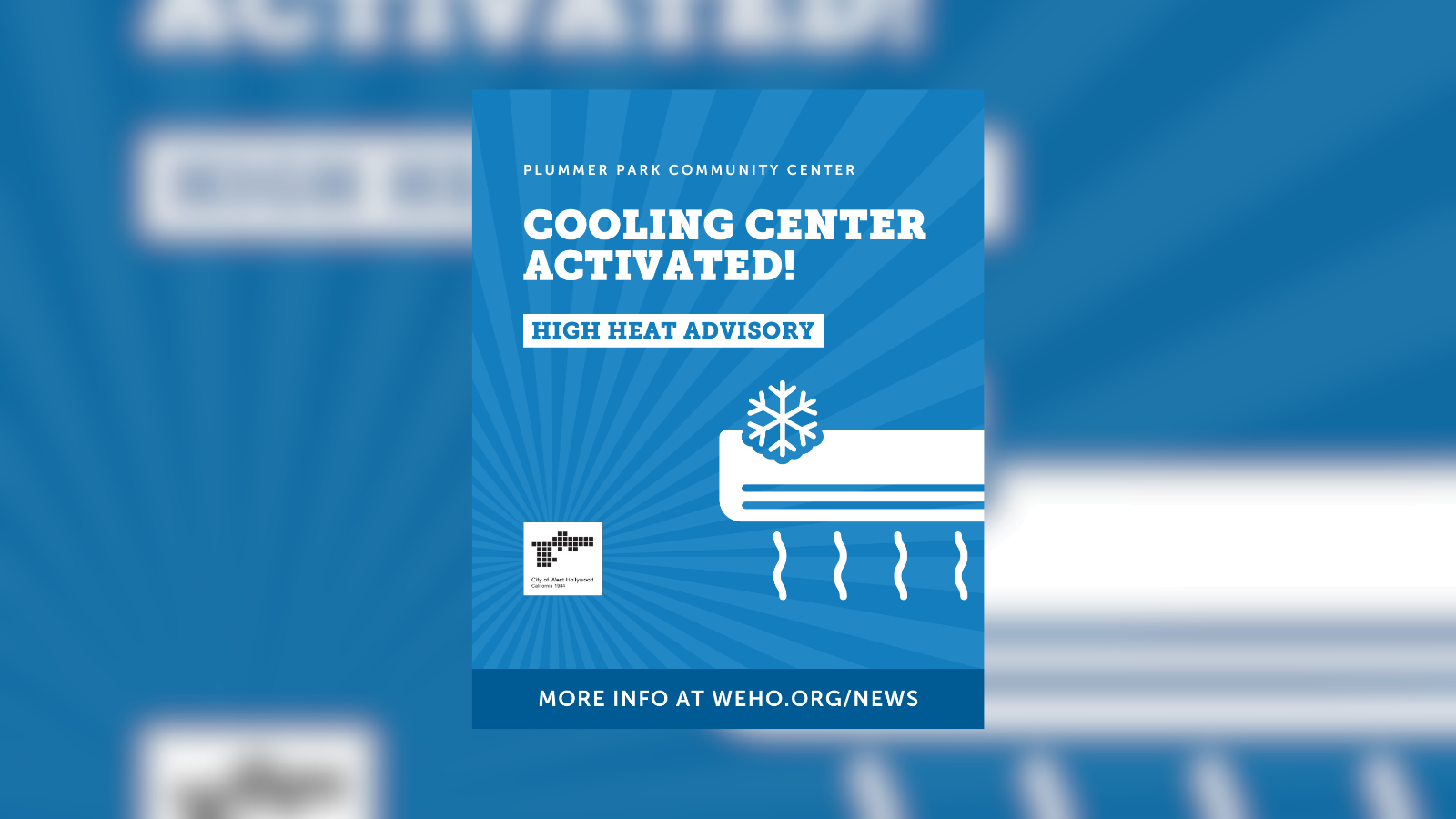 Cooling Center Activated