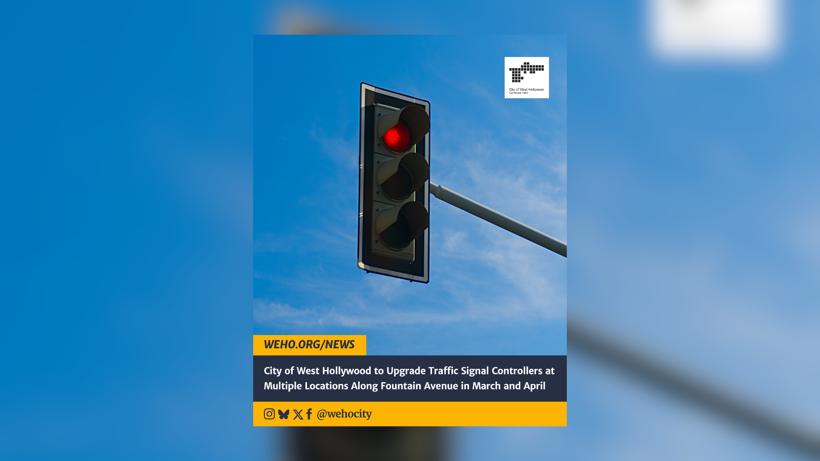 Fountain Ave Traffic Signals 2026